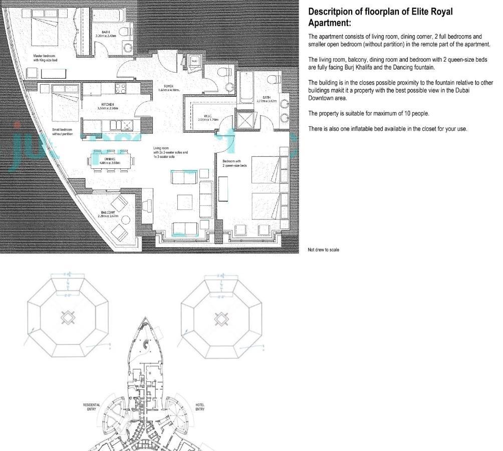 Elite Royal Apartment - T3 - Full Burj Khalifa & Fountain View Dubai Esterno foto